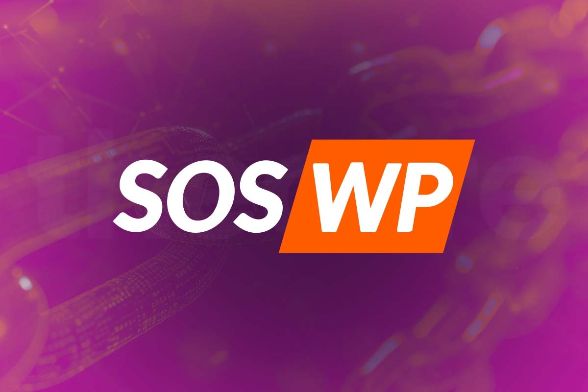 Logo di SOS-WP su sfondo tinta unita