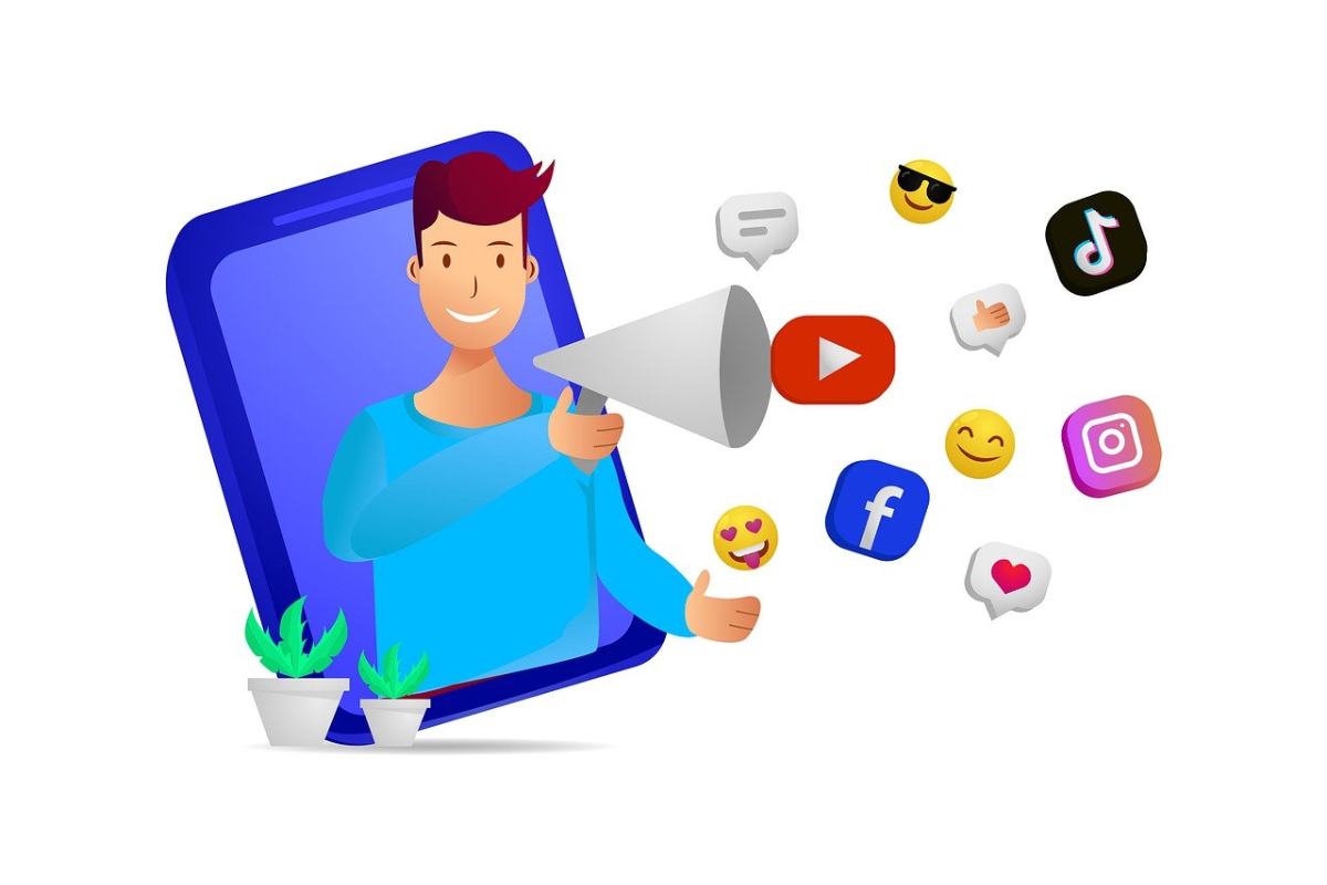 Disegno in grafica con un influencer