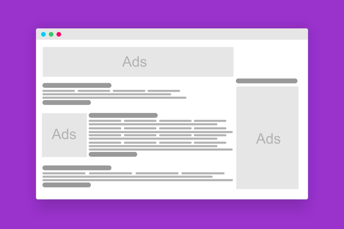 Grafica di una home page con contenuti di branded content