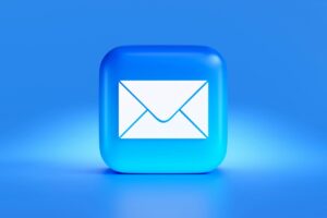 Il disegno in grafica del simbolo di una newsletter